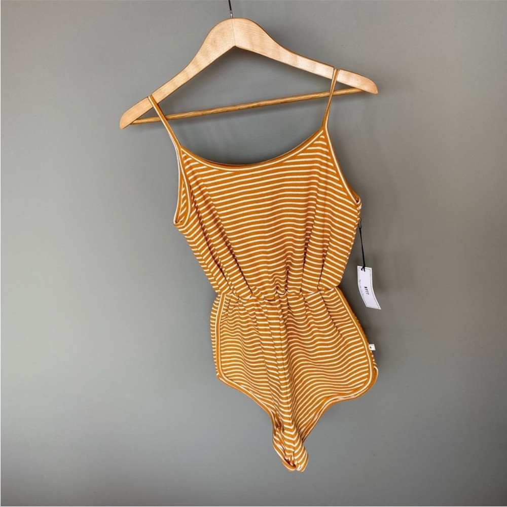 NYTT Yellow stripe romper - Picture 4 of 4